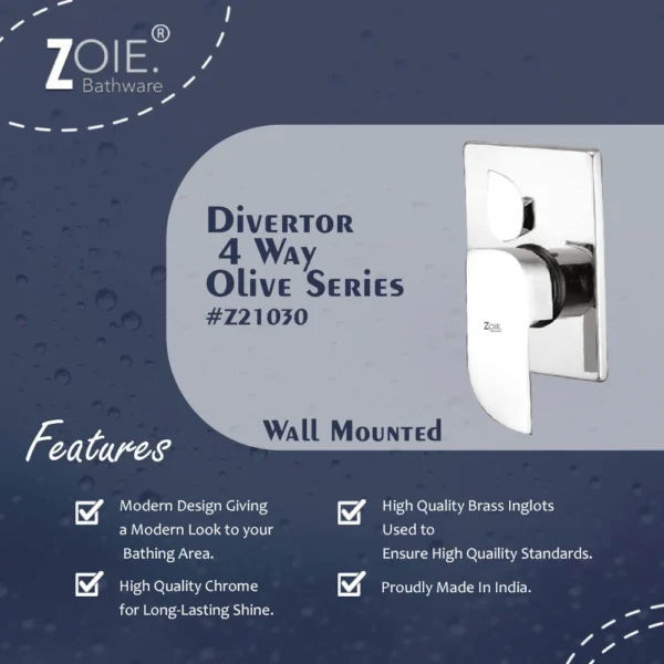 Divertor 4 Way By Zoie®- Olive - Image 2