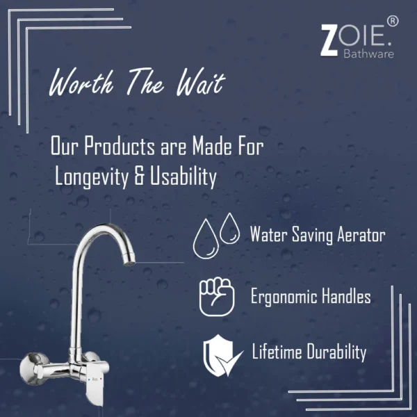 Sink Mixer Single Lever Wall Mounted By Zoie