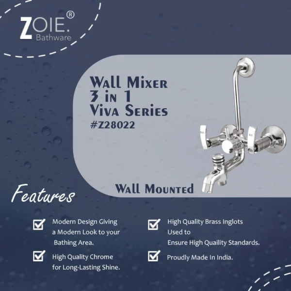 Wall Mixer 3 in 1 By Zoie