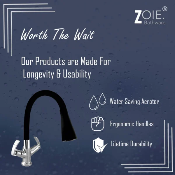 Centre Hole Basin Mixer Dual Flow By Zoie® - Viva - Image 3