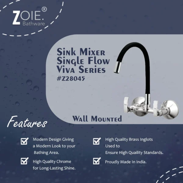 Kitchen Sink Mixer Single Flow By Zoie®- Viva - Image 2