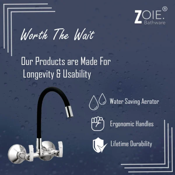 Kitchen Sink Mixer Single Flow By Zoie