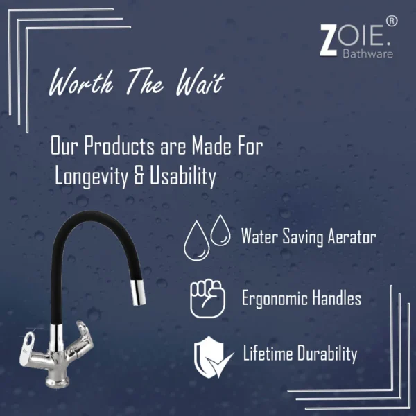 Centre Hole Basin Mixer Single Flow By Zoie® - Orneo - Image 3