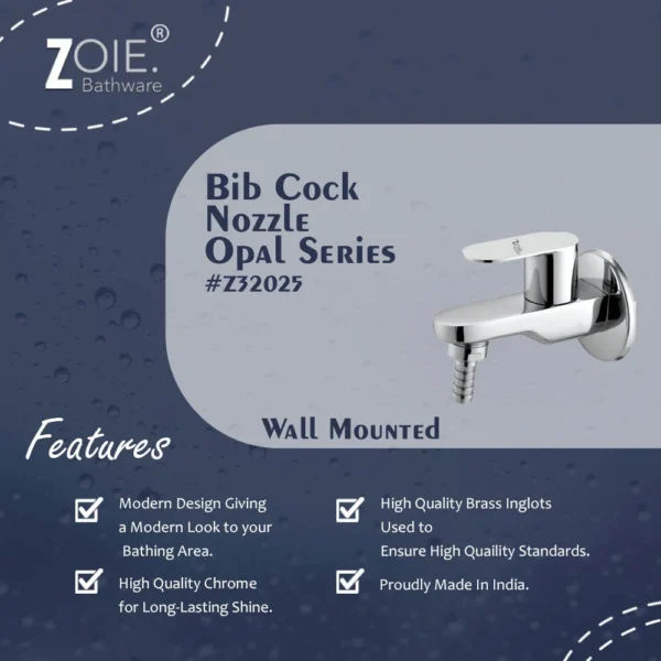 Bib Cock Nozzle Type By Zoie®- Opal - Image 2