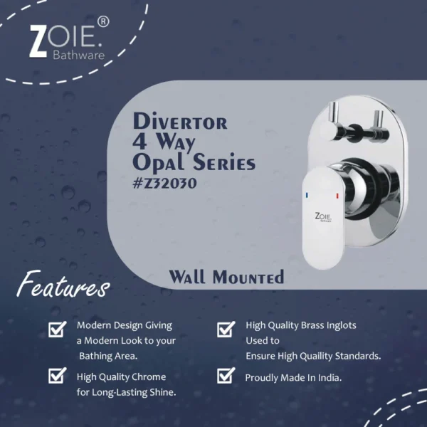 Divertor 4 Way By Zoie®- Opal - Image 2