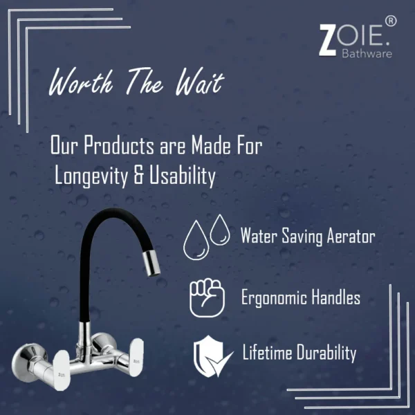 Kitchen Sink Mixer Single Flow By Zoie®- Opal - Image 3